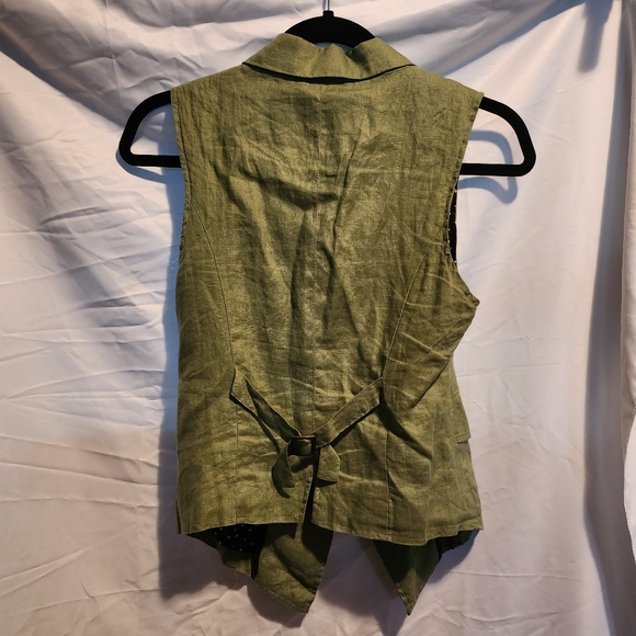 Green Y2k casual vest - Picture 2 of 5